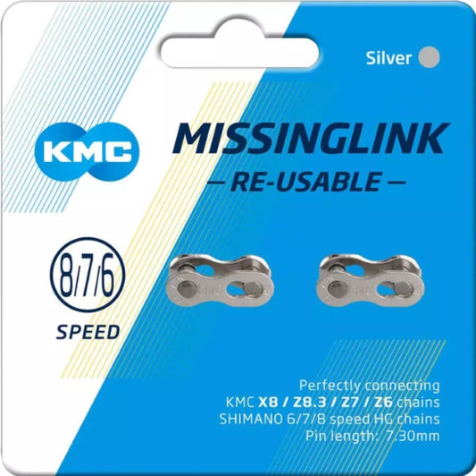 KMC Connecting Link for 6-8 Speed Chains - Silver