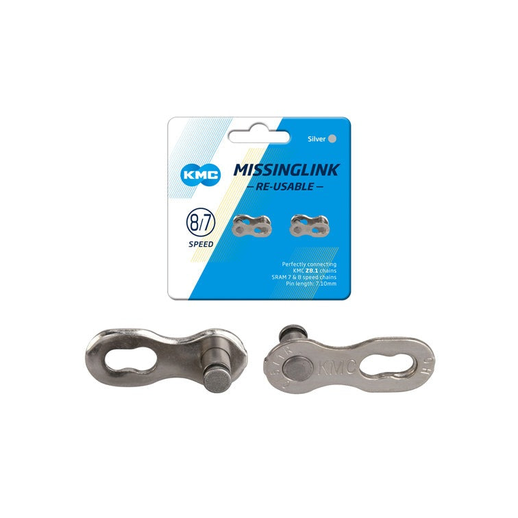 KMC Connecting Links for 7/8 Speed Chains - Silver