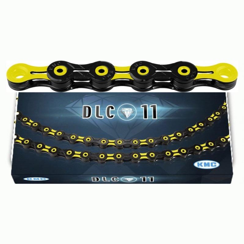 KMC DLC11SL 11 Speed Chain Yellow Black