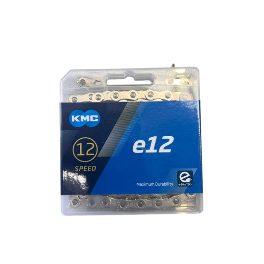 KMC E12 12-Speed Chain 130L Silver with Connect Link Ebike