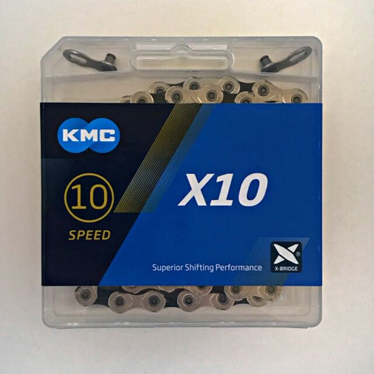 KMC X10 10-Speed Chain - 116L - Silver/Black