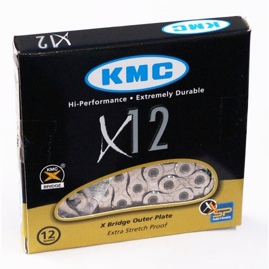 KMC X12 12-Speed Chain - 126L Silver with Connect Link