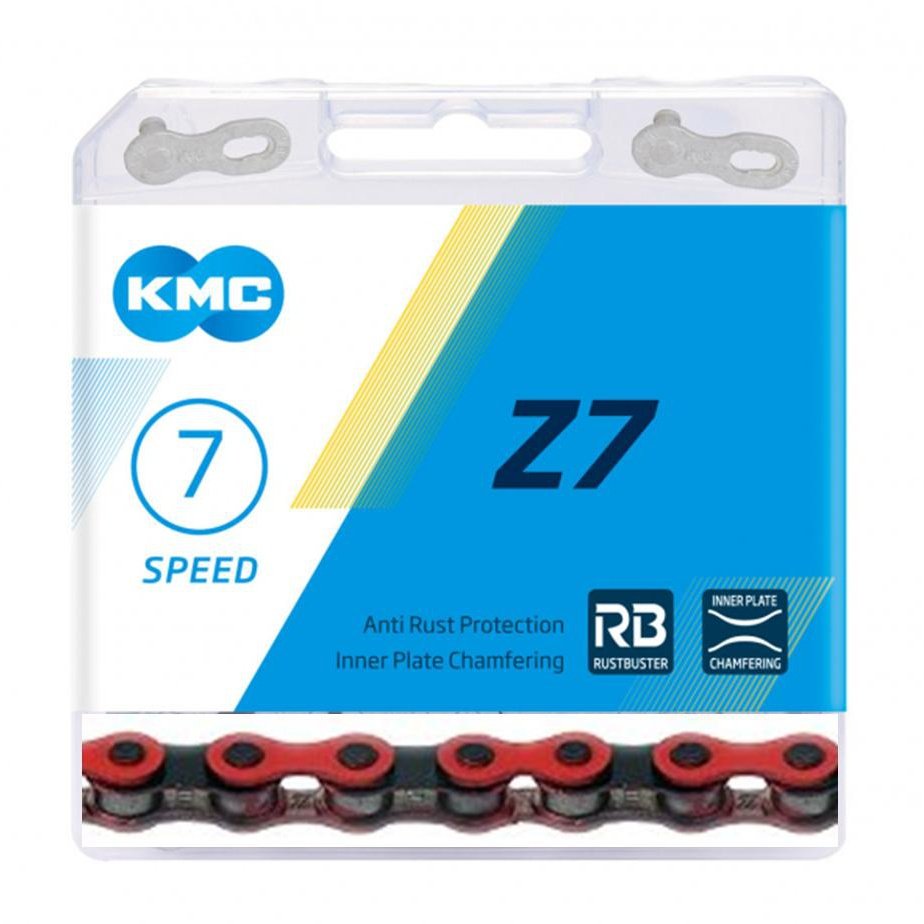 KMC Z1Wide Single Speed Chain - 112 Links, Red