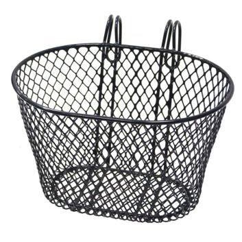 Kids Steel Wire Mesh Basket - Hook On Type, 24x18x15, Black