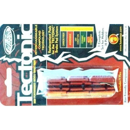 Kool Stop Tectonic Salmon Brake Pads - KSTECSA