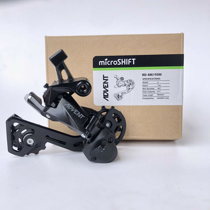 MICROSHIFT Rear Derailleur - ADVENT RD-M6195M - 1x9 Speed - Medium Cage - 46T