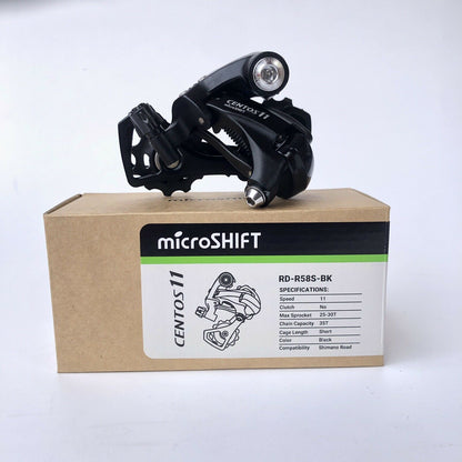 MICROSHIFT Rear Derailleur - CENTOS 11 RD-R58S - 2x11 Speed - Short Cage - 11-32