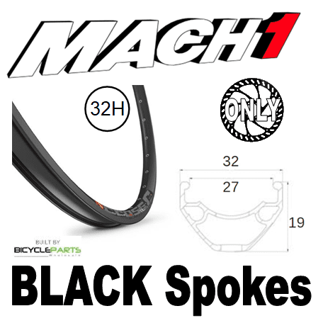 Mach1 CROSS-R 27.5/650B Wheel - 8/11 Speed, 12mm T/A, 6 Bolt Disc, Sealed Bear Pawl Hub