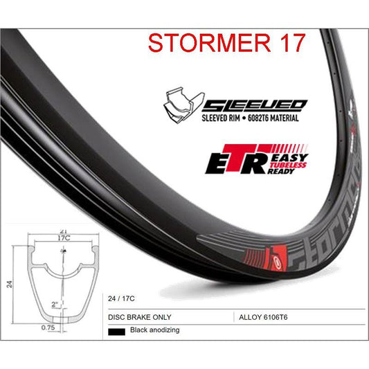 Mach1 STORMER 700C Disc Brake Rim - Tubeless Ready