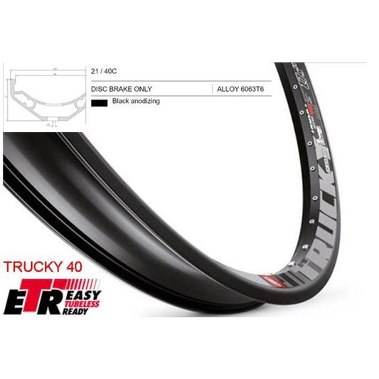 Mach1 TRUCKY 40 Rim - 27.5/650B x 40mm - Tubeless Ready