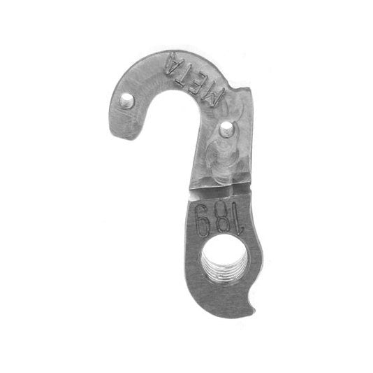 Meta CNC Model 189 CNC Derailleur Hanger - 6061 T651 Aluminum, Silver