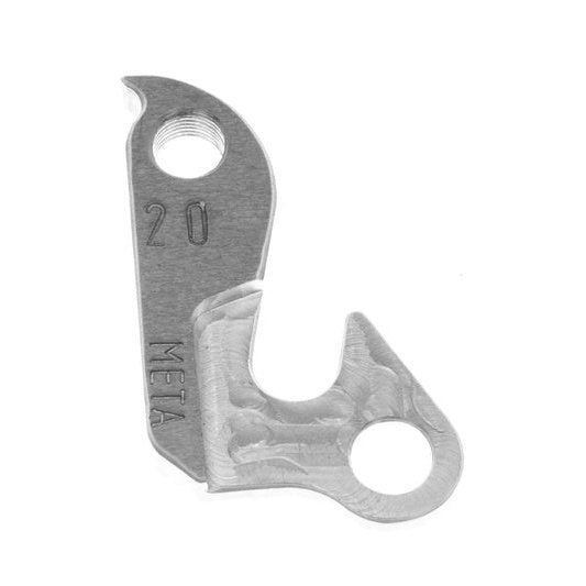 Meta CNC Model 20 CNC Derailleur Hanger - 6061 T651 Aluminum, Silver