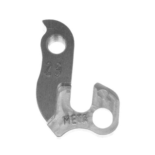 Meta CNC Model 25 CNC Derailleur Hanger - 6061 T651 Aluminum, Silver, Jamis, Schwinn