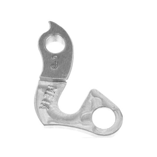 Meta CNC Model 3 CNC Derailleur Hanger - 6061 T651 Aluminum, Silver, Norco, Ironhorse, Kona, Shogun, Holstar Tandem