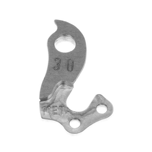 Meta CNC Model 30 CNC Derailleur Hanger - 6061 T651 Aluminum, Silver, Bianchi, Canyon, Kona