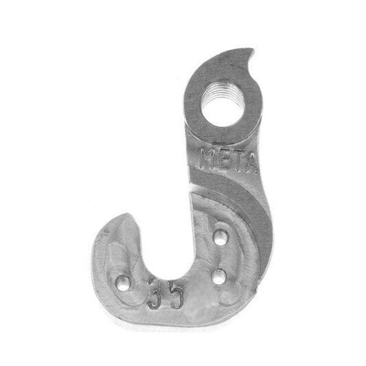 Meta CNC Model 35 CNC Derailleur Hanger - 6061 T651 Aluminum, Silver, MERIDA, UMF, CENTURION