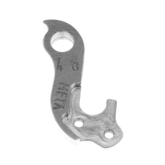 Meta CNC Model 46 CNC Derailleur Hanger - Aviation Aluminum, Cube, Lynskey, Silver