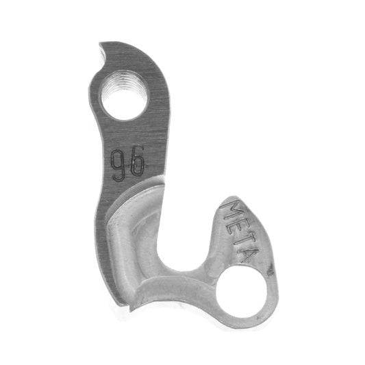 Meta CNC Model 96 CNC Derailleur Hanger - 6061 T651 Aluminum, Silver, Felt QX