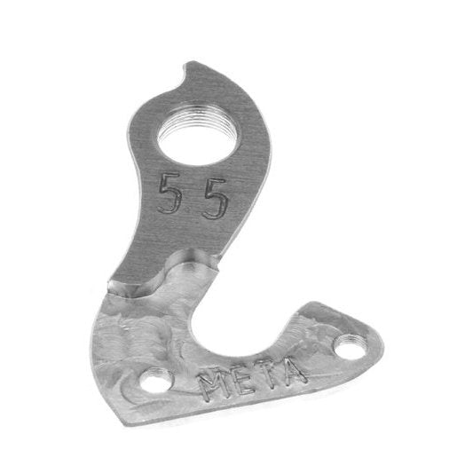 Meta CNC Pinarello Derailleur Hanger - Model 55, 6061 T651 Aluminum, CNC Machined, Silver