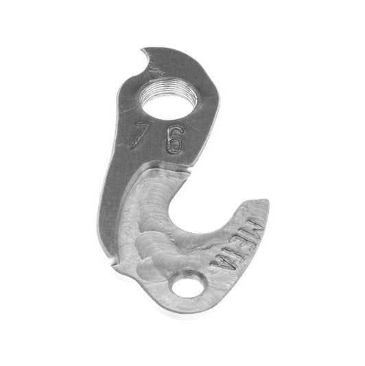 Meta CNC Specialized Derailleur Hanger - Model 76, 6061 T651 Aluminum, CNC Machined, Silver