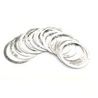 Micro Spacer 1 1/8" Head Parts Silver 0.25mm Bag of 20