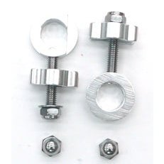 MrControl 14mm Axle Chain Adjuster - Silver Pair
