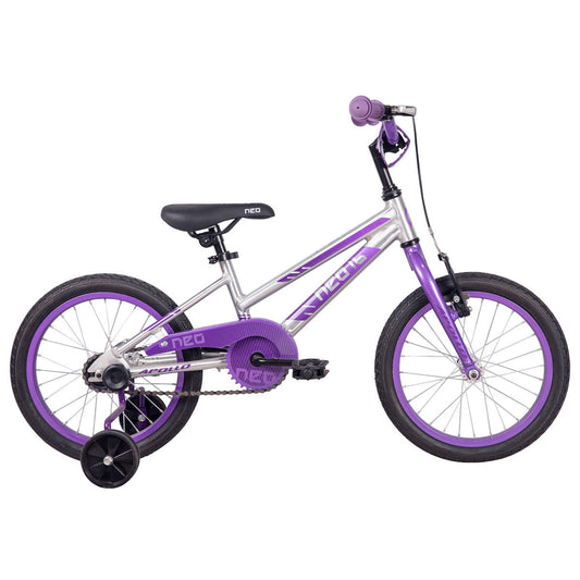 Neo+ 16 Girls Brushed Alloy/ Lavender, Purple Fade Bike - Lightweight