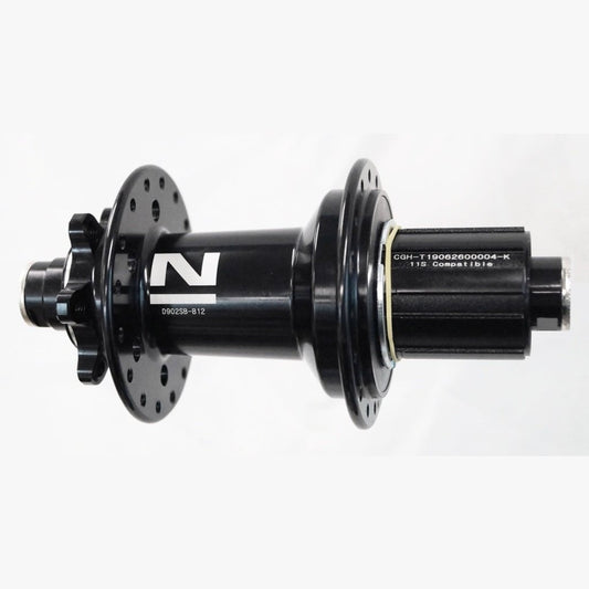 Novatec Boost Hub - 8/11 Speed, 12mm T/A, 148mm OLD, 32H, Sealed Bearings, Black