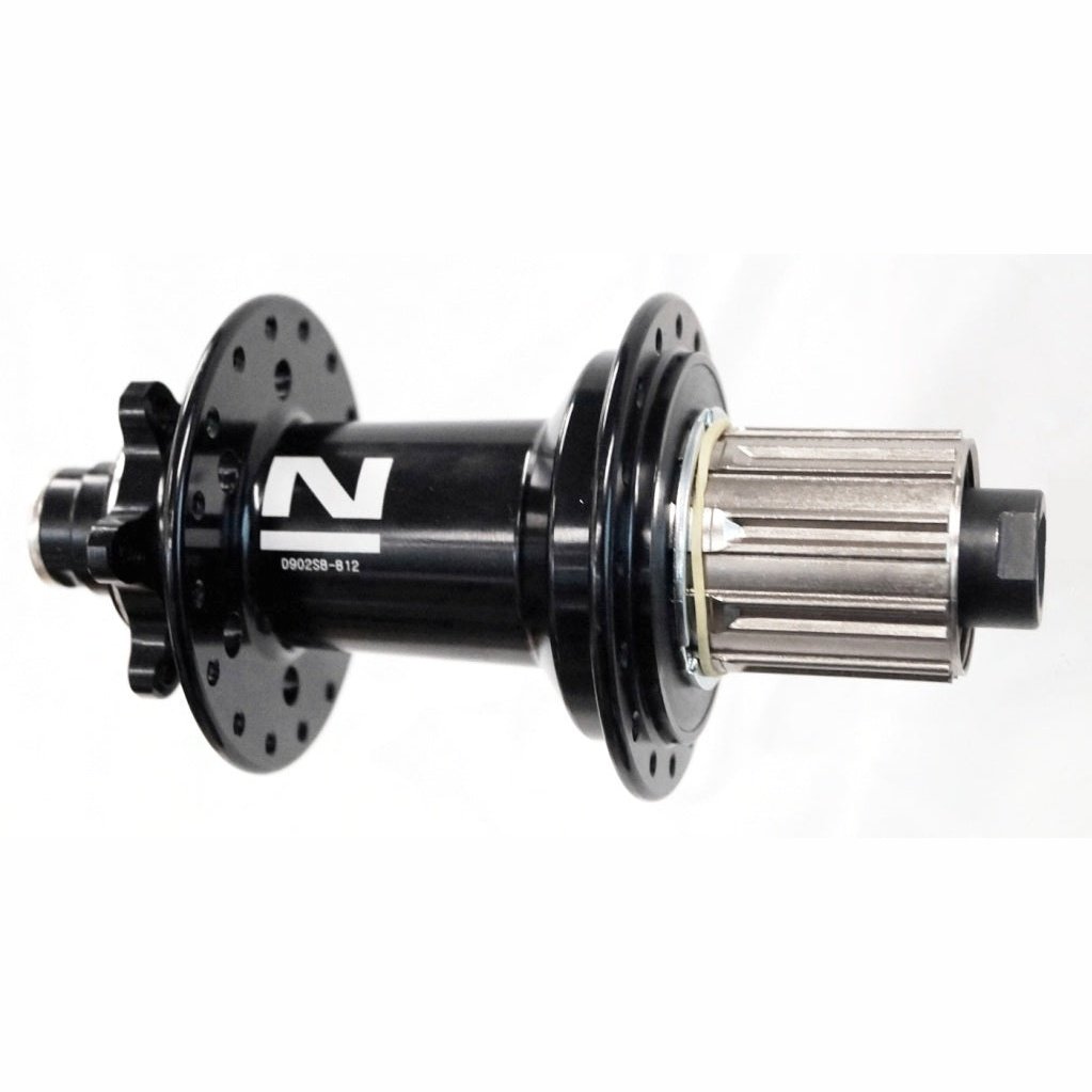 Novatec E440 Boost Hub for E-MTB - 8/11 Speed, 12mm T/A, 32H, Sealed Bearings, Steel Axle, Black