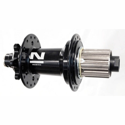 Novatec E440 Boost Hub for E-MTB - 8/11 Speed, 12mm T/A, 32H, Sealed Bearings, Steel Axle, Black