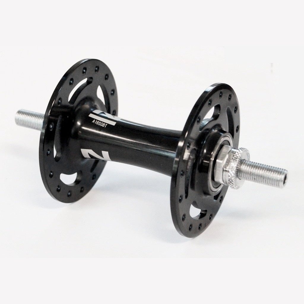 Novatec HUB Front, Nutted, Sealed, Track, Novatec, 32H, 3/8 Axle, 100mm OLD, Alloy BLACK, 2 x sealed bearing