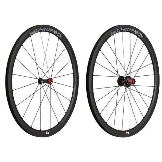 Novatec R-3 Carbon Wheelset - 11 Speed, 700c Clincher, Tubeless Ready, Rim Brake, Shimano 11s Compatible