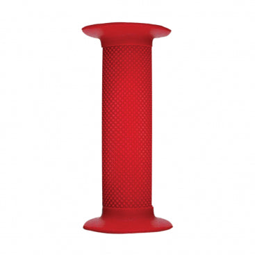 Oxford BMX Grips - Diamond Pattern, Flanged, Closed End, 130mm Red