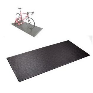 PVC Indoor Trainer Mat - 195cm x 90cm x 6mm - Black