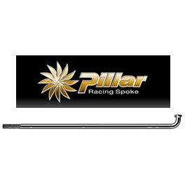 Pillar 310mm 13G Black Stainless Steel Spoke with Nipple - J-Bend Sold Individually