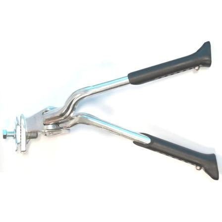 ProSeries Alloy Silver Double Leg Kickstand for 24-28 Bikes - Adjustable & Centre Mount