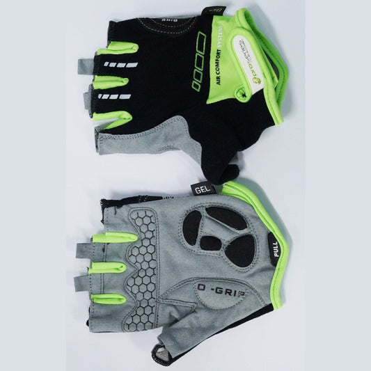 ProSeries Amara Gloves XL with Gel Padding & Lycra Towel - Black/Green