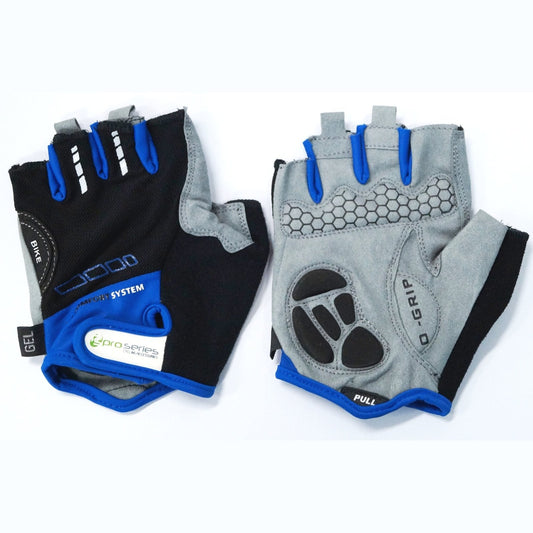 ProSeries Amara Gloves XL with Gel Padding and Lycra Towel - Black/Blue