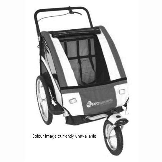 ProSeries BlueSteel Bicycle Trailer/Jogger with Swivel & Locking Front Wheel - Kids- Bike Carrier