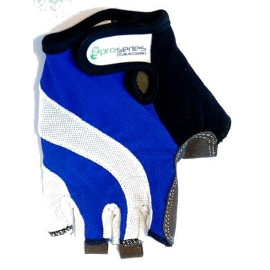 ProSeries Pro-Series Amara Palm Gloves with GEL Inserts - M, Blue/White