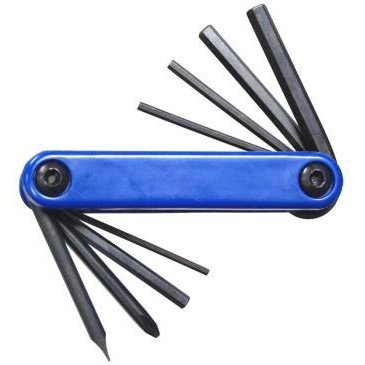 ProSeries Taiwan Made Folding Tool Set - 8 Functions, Blue