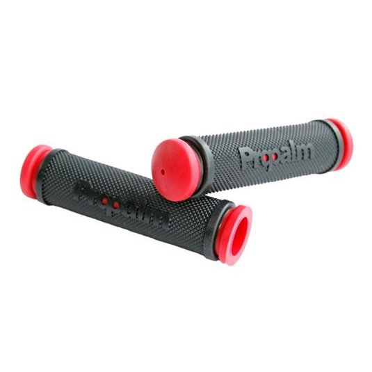 Propalm MTB Grips - Black/Red, 125mm