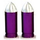 Purple Bullet Valve Caps - 2 Pack