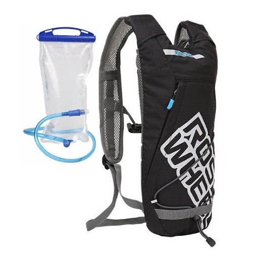 ROSWHEEL Hydration Backpack - Ultra Lightweight Black with 2L Bladder