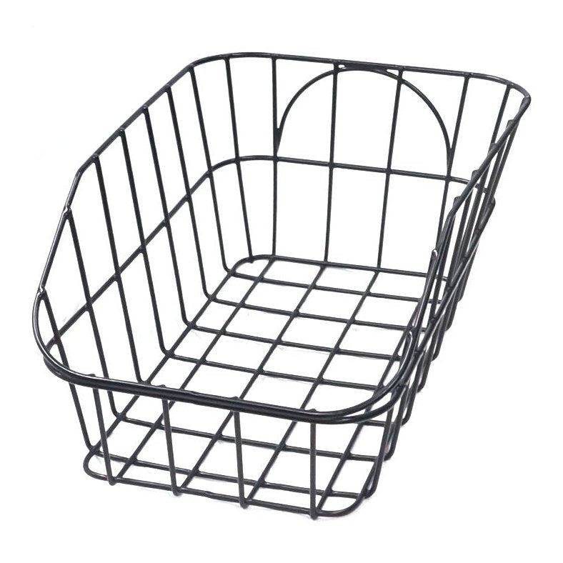 Rear Fixed Wire Basket - Black 465x330x210/110mm