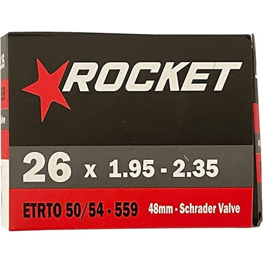 Rocket Bike Inner Tube - 26 x 1.95/2.35 48mm- Schrader Valve