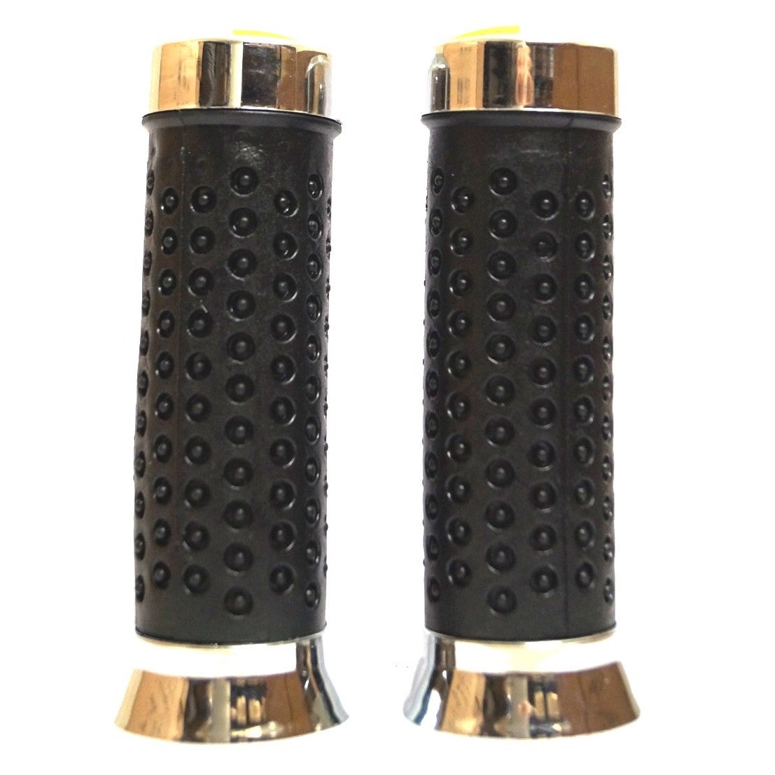 Rubber Grips with Black CP Ends - Durable and Comfortable