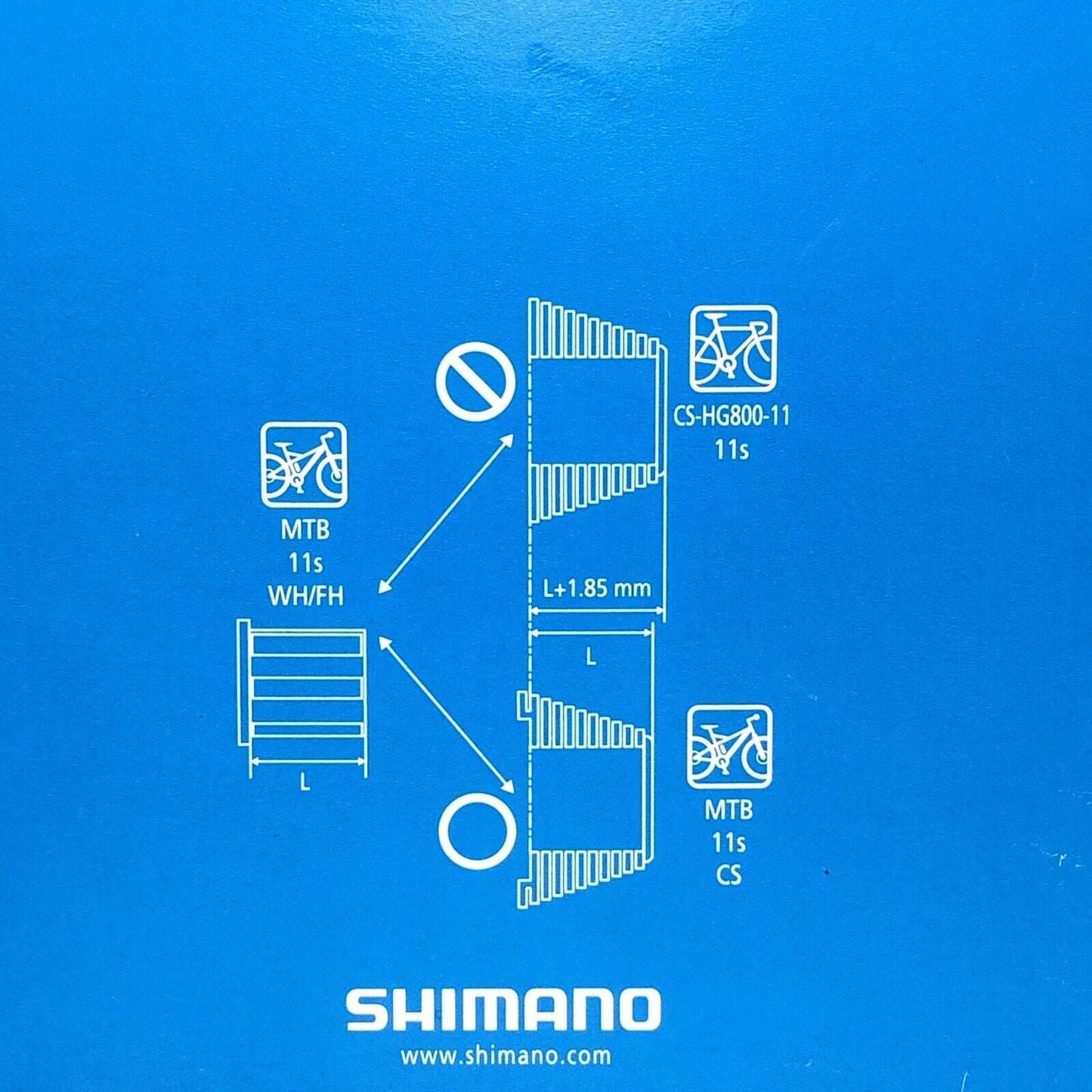 SHIMANO Ultegra CS-HG800 11-34 Cassette - 11 Speed Silver Bike Sprocket Cog Gear