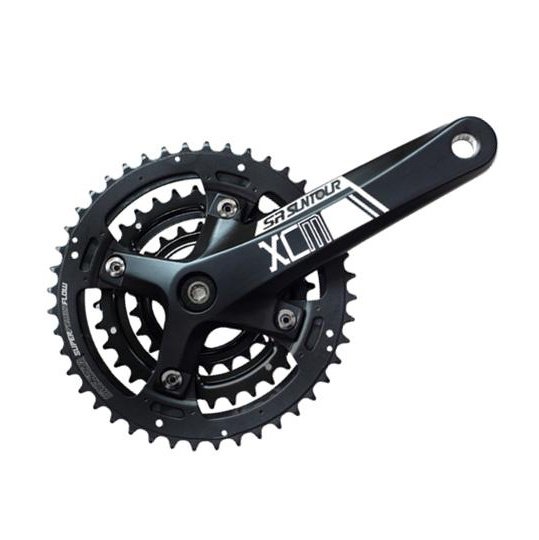 SR Suntour XCM-T Chainwheel Set for Octalink BB - 3x9spd, 170mm, 44/32/22T, Black