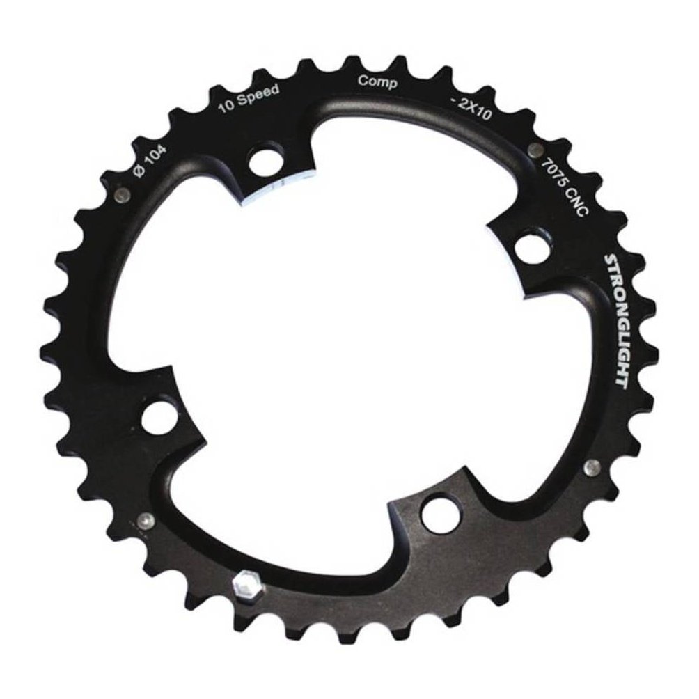 STRONGLIGHT Shimano - alike MTB Chainring 104/64 2x10 36T 7075-T6 Black